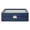 WOLF Heritage 10 Piece Watch Box - Navy