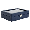 WOLF Heritage 10 Piece Watch Box - Navy