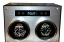 Pangaea D700 Double Metal Watch Winder with Cover (Carbon Fiber)