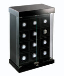 Eilux Twelve Watch Winder Tower - Piano Black