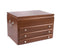 MAJESTIC, Three-Drawer Jewelry Chest made in U.S.A. Heritage Cherry Finish on Solid Cherry Wood