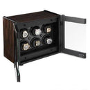 Orbita Avanti 6- Six Rotorwind Watch Winder (Macassar Wood/Carbon Fiber)