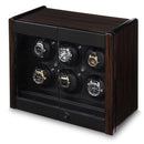 Orbita Avanti 6- Six Programmable Watch Winder (Macassar Wood/Carbon Fiber)