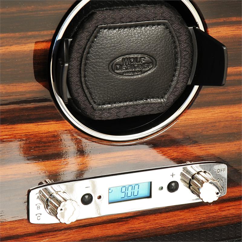 WOLF Roadster Single Watch Winder with Cover & Storage