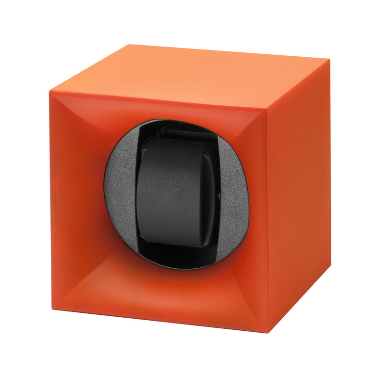Swiss Kubik StartBox Single Watch Winder - Orange