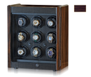 Orbita Avanti 9- Nine Programmable Watch Winder (Macassar Wood/Carbon Fiber)